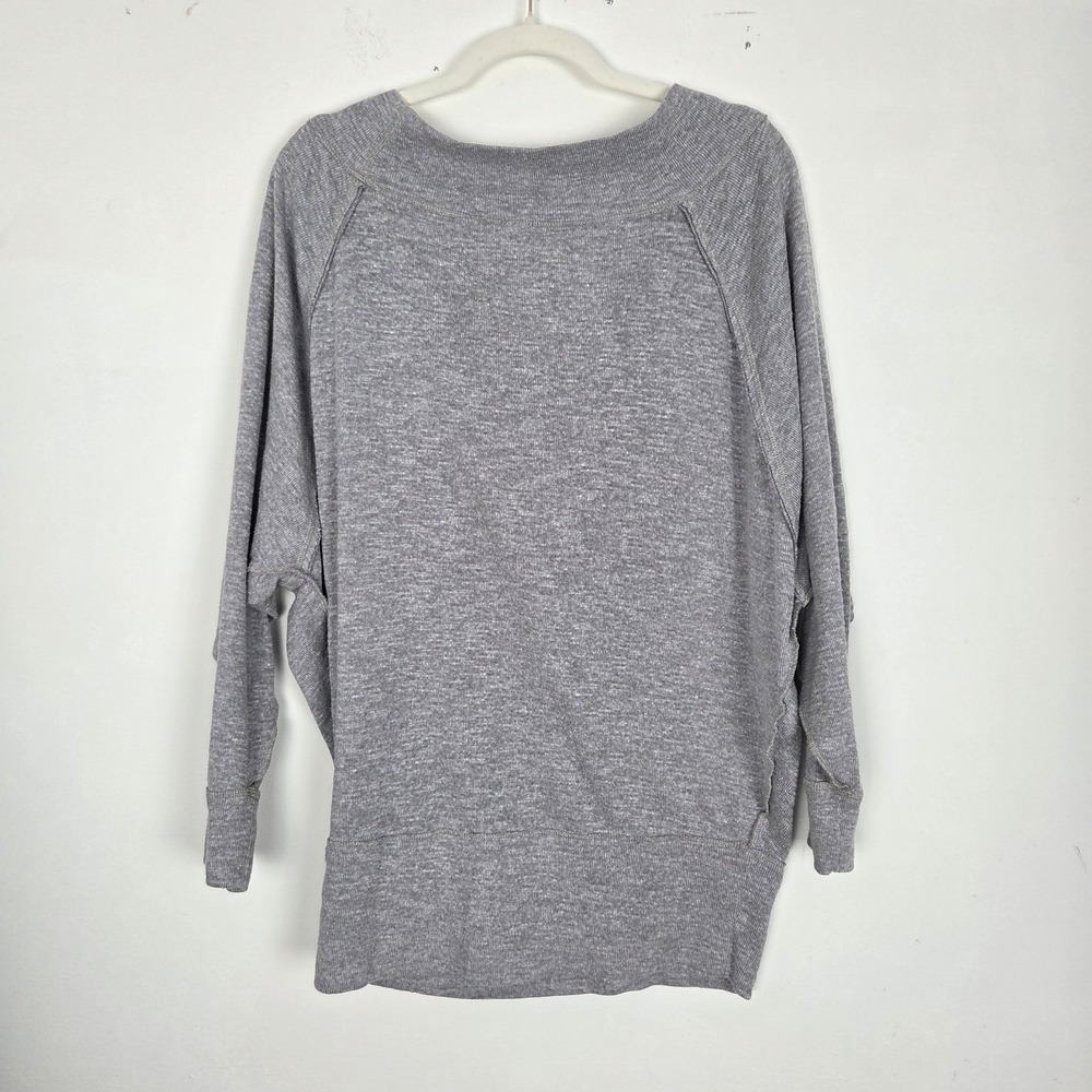 We The Free Women's Dolman Long Sleeve Ribbed Top in Gray Opal Size XS Cowlneck - Picture 11 of 15